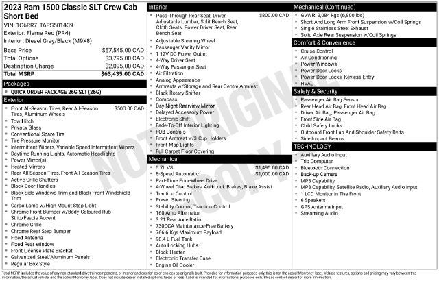 2023 RAM 1500 Classic SLT