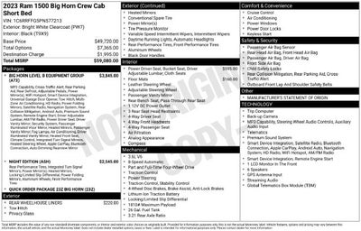 2023 RAM 1500 Big Horn/Lone Star