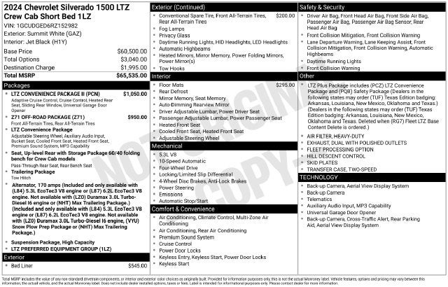 2024 Chevrolet Silverado 1500 LTZ
