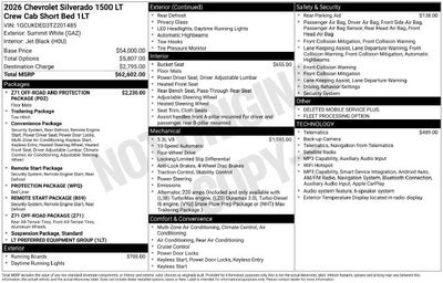 2026 Chevrolet Silverado 1500 LT LT1