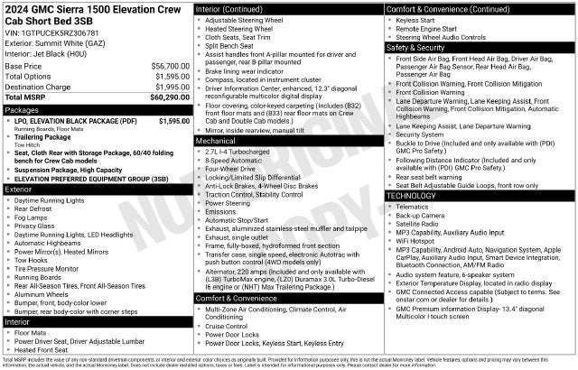 2024 GMC Sierra 1500 Elevation