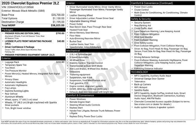 2020 Chevrolet Equinox Premier