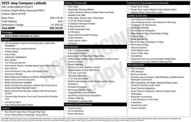 2025 Jeep Compass Latitude