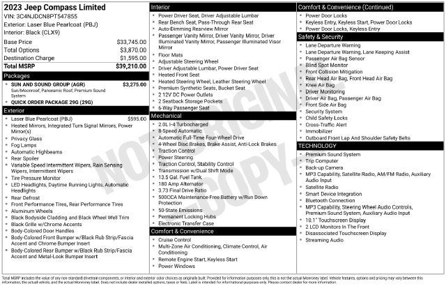 2023 Jeep Compass Limited
