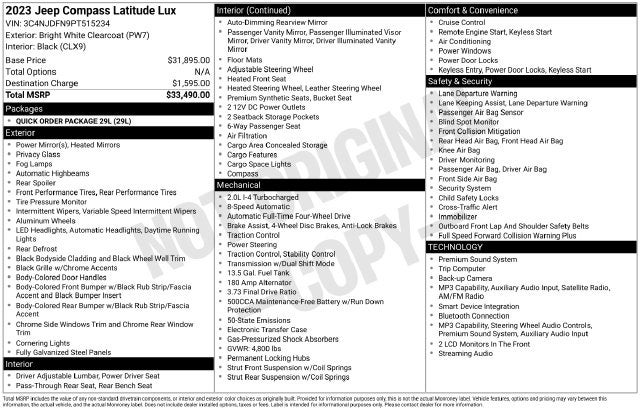 2023 Jeep Compass Latitude Lux