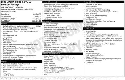2023 Mazda Mazda CX-30 2.5 Turbo Premium Package
