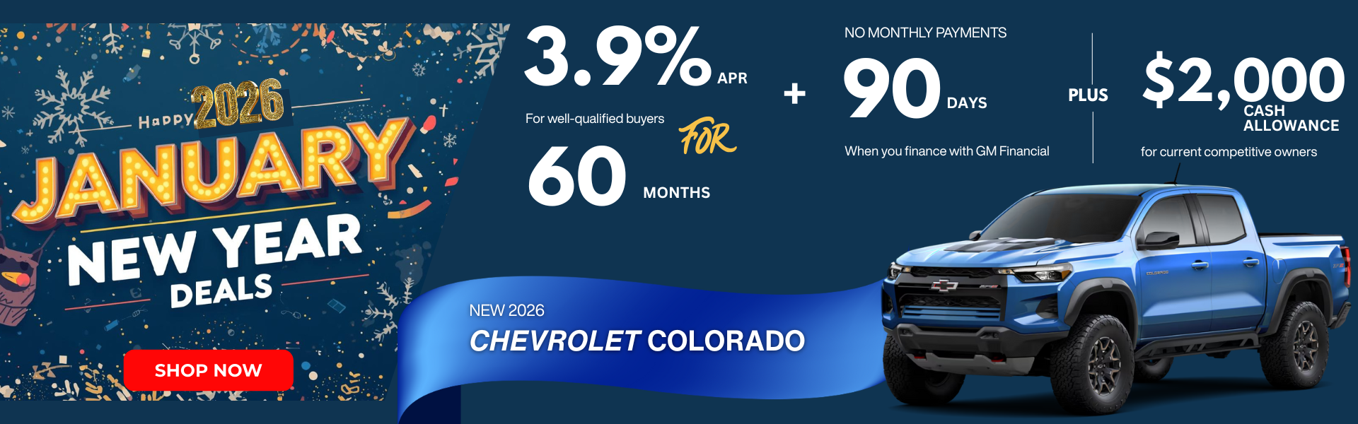 January deals - 2026 Chevy Colorado