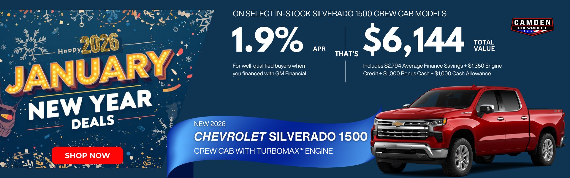 January deals - 2026 Chevy Silverado 1500