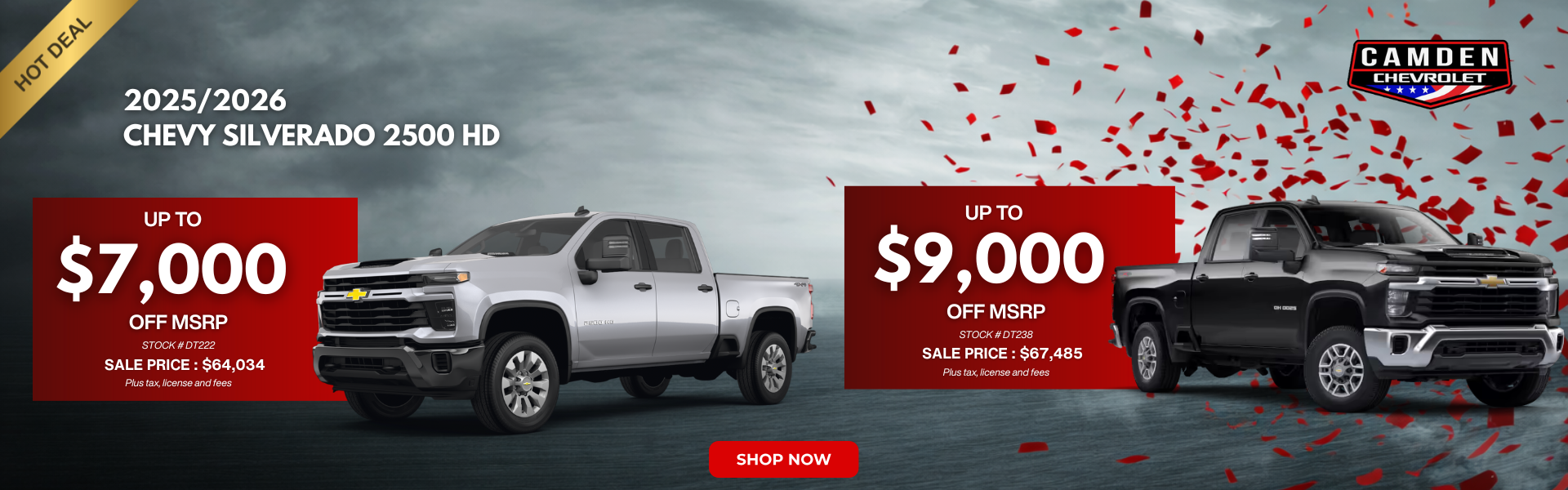 2025/2026 Chevy Silverado 2500 HD with a hazy background