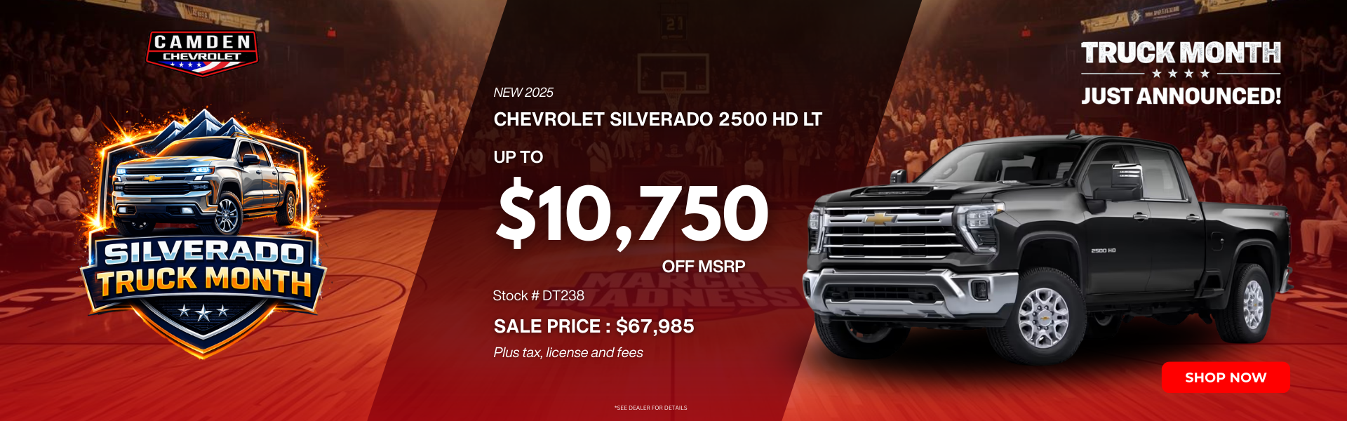 March Madness banner 2025 Chevy Silverado 2500 HD 